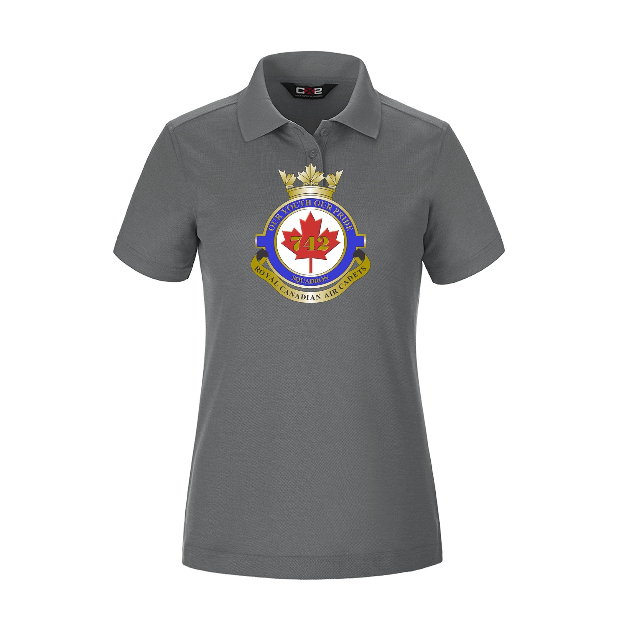 Polo en maille piquée pour femme