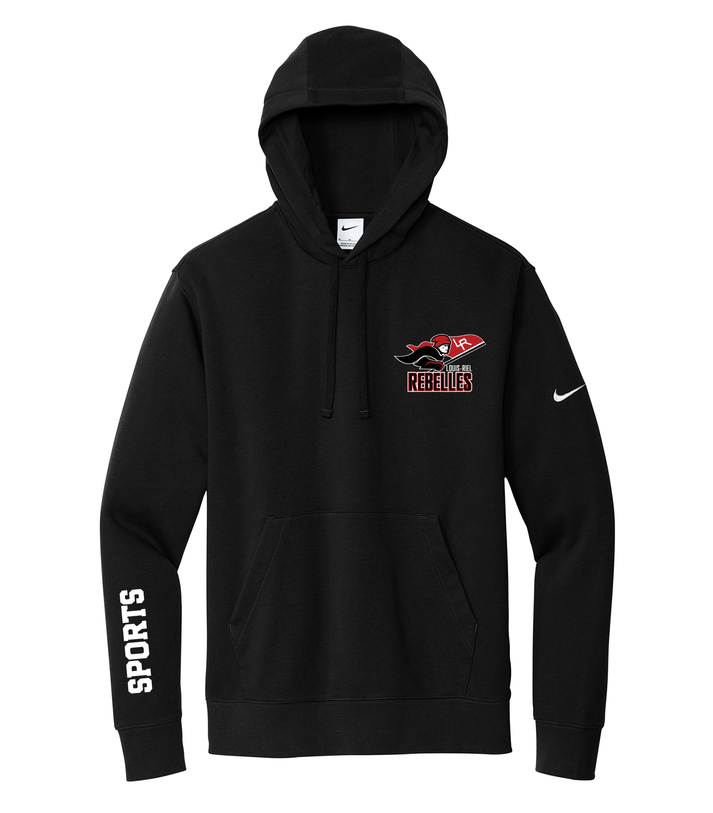 NIKE CLUB FLEECE SLEEVE SWOOSH PULLOVER HOODIE
