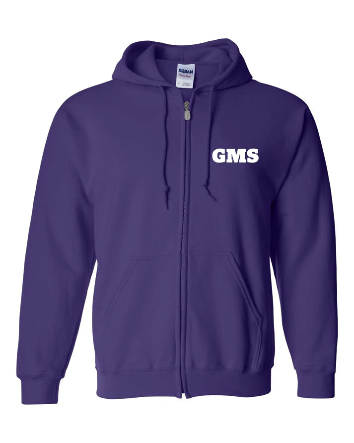 UNISEX FLEECE FULL ZIP HOODED SWEATSHIRT - GMS