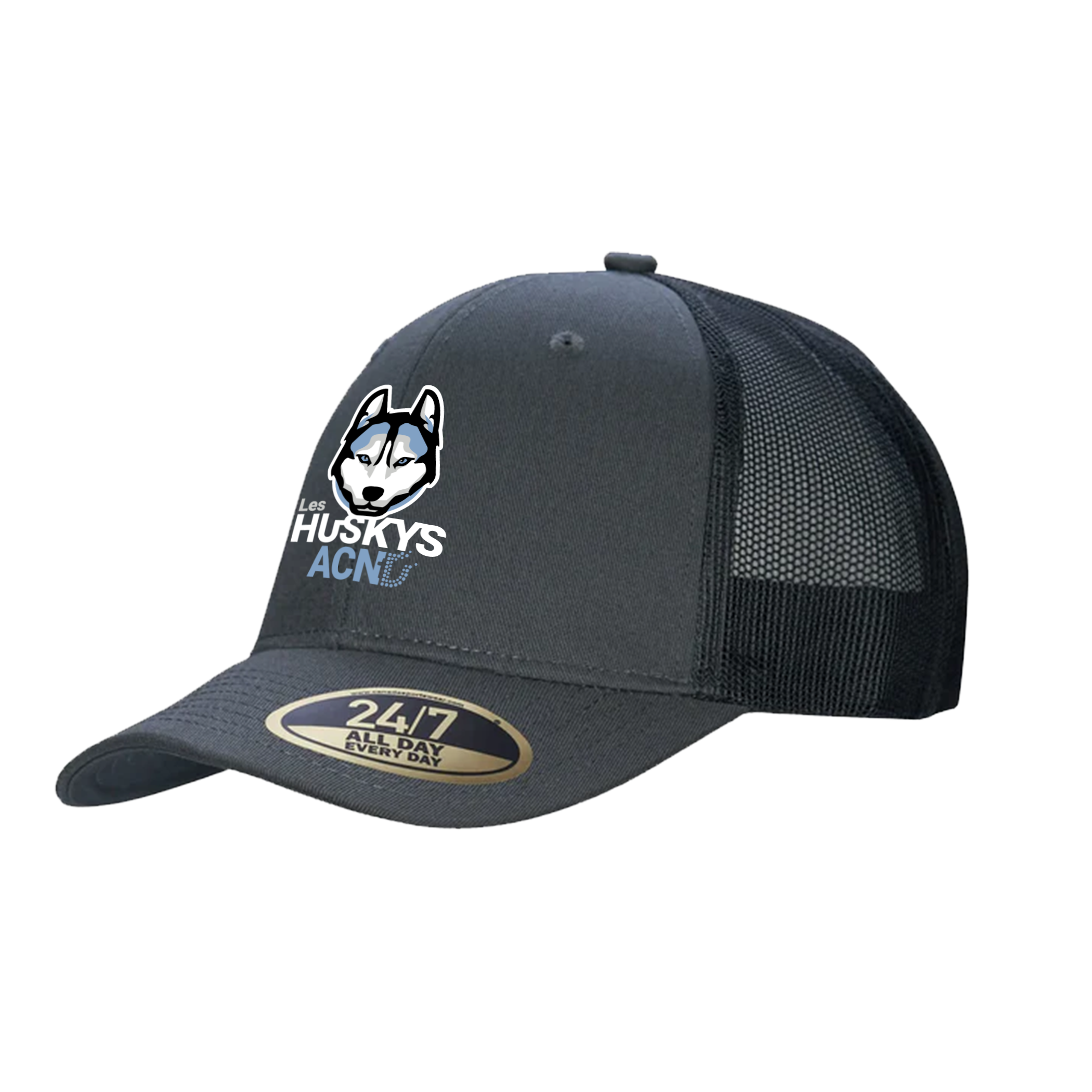 Casquette trucker à fermeture snapback