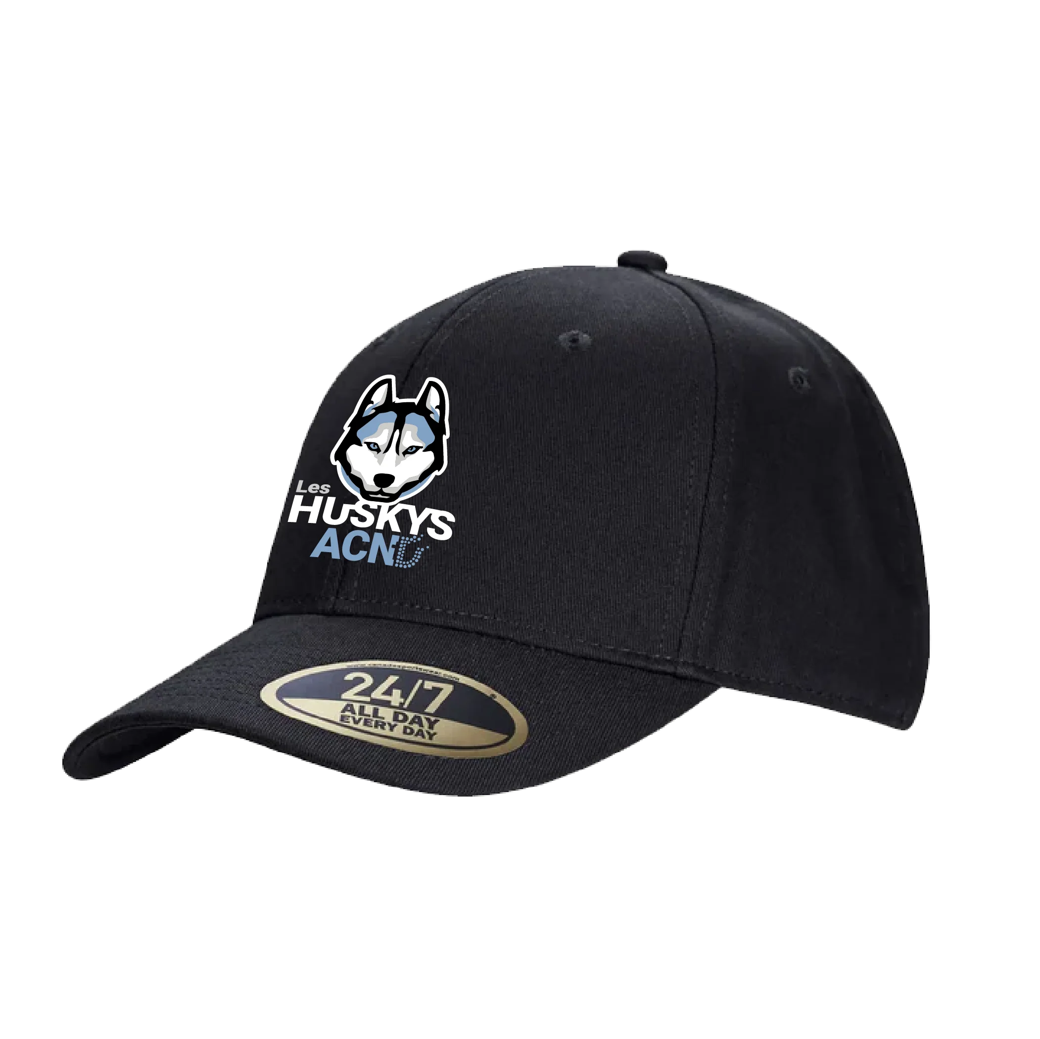 Casquette jeune à fermeture pression en sergé de coton