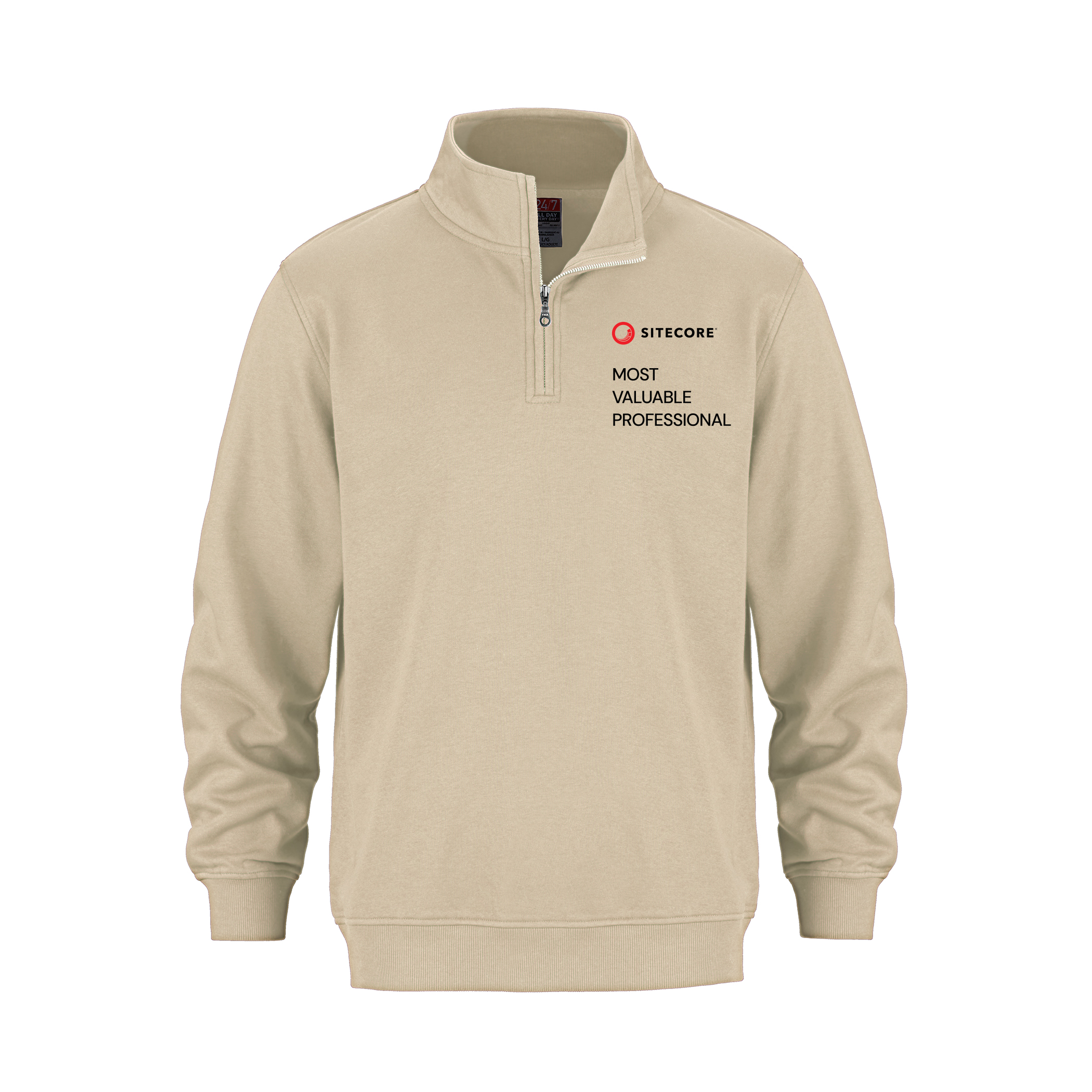 Sweat-shirt à fermeture éclair 1/4 MVP pour adulte