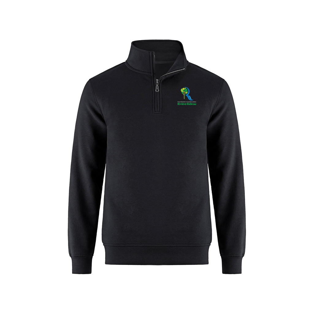 Sweat-shirt à fermeture éclair 1/4 pour adulte