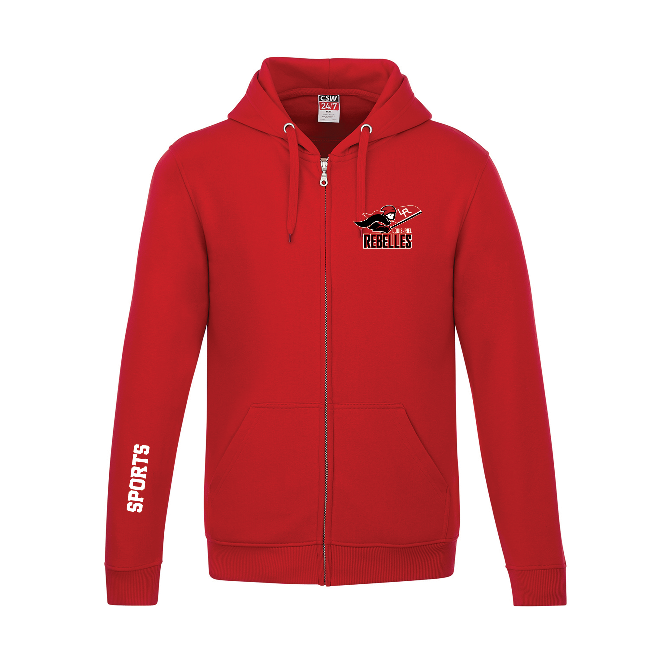 Sweat-shirt à capuche zippé pour jeunes