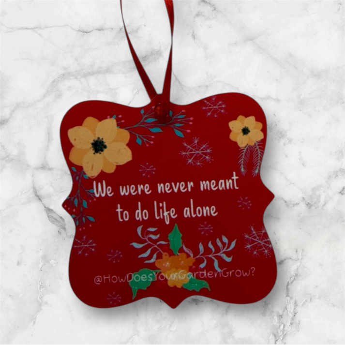 Life Alone Tree Ornament