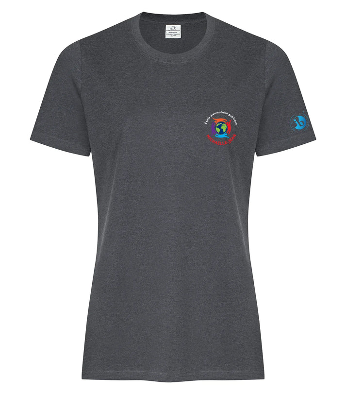 MJE - T-shirt pour femme en coton filé à anneaux ATC Everyday