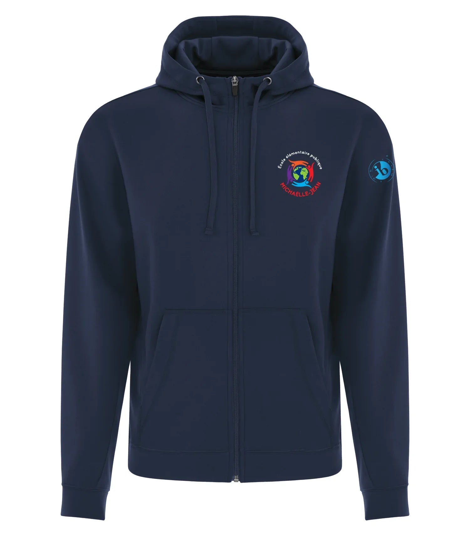 POLYFLEECE FULL ZIP HOODED SWEATSHIRT