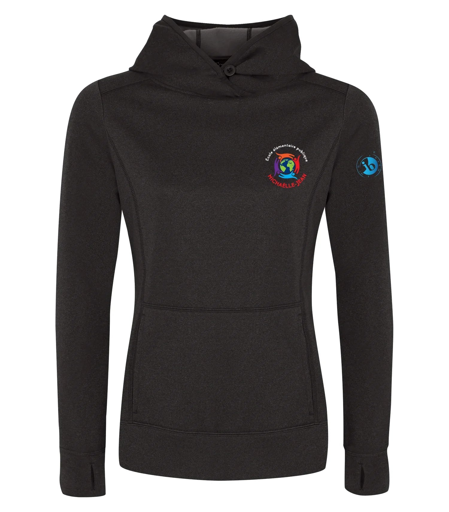 POLYFLEECE HOODED LADIES' SWEATSHIRT