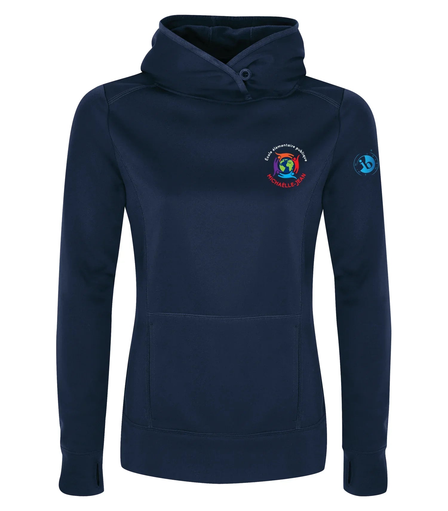 POLYFLEECE HOODED LADIES' SWEATSHIRT