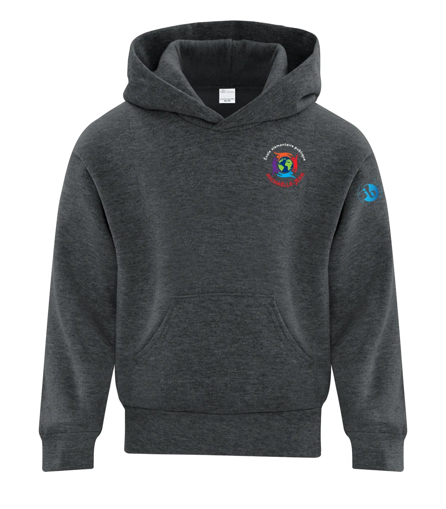 FLEECE HOODED YOUTH SWEATSHIRT