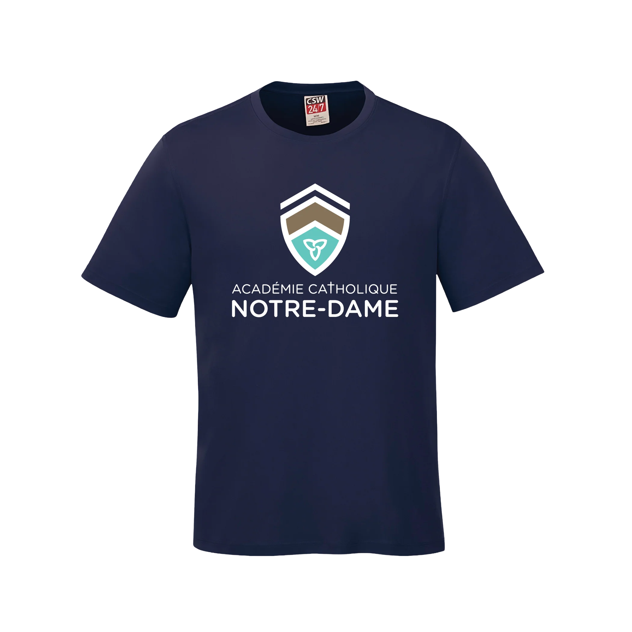 T-shirt en coton filé à anneaux pour jeunes