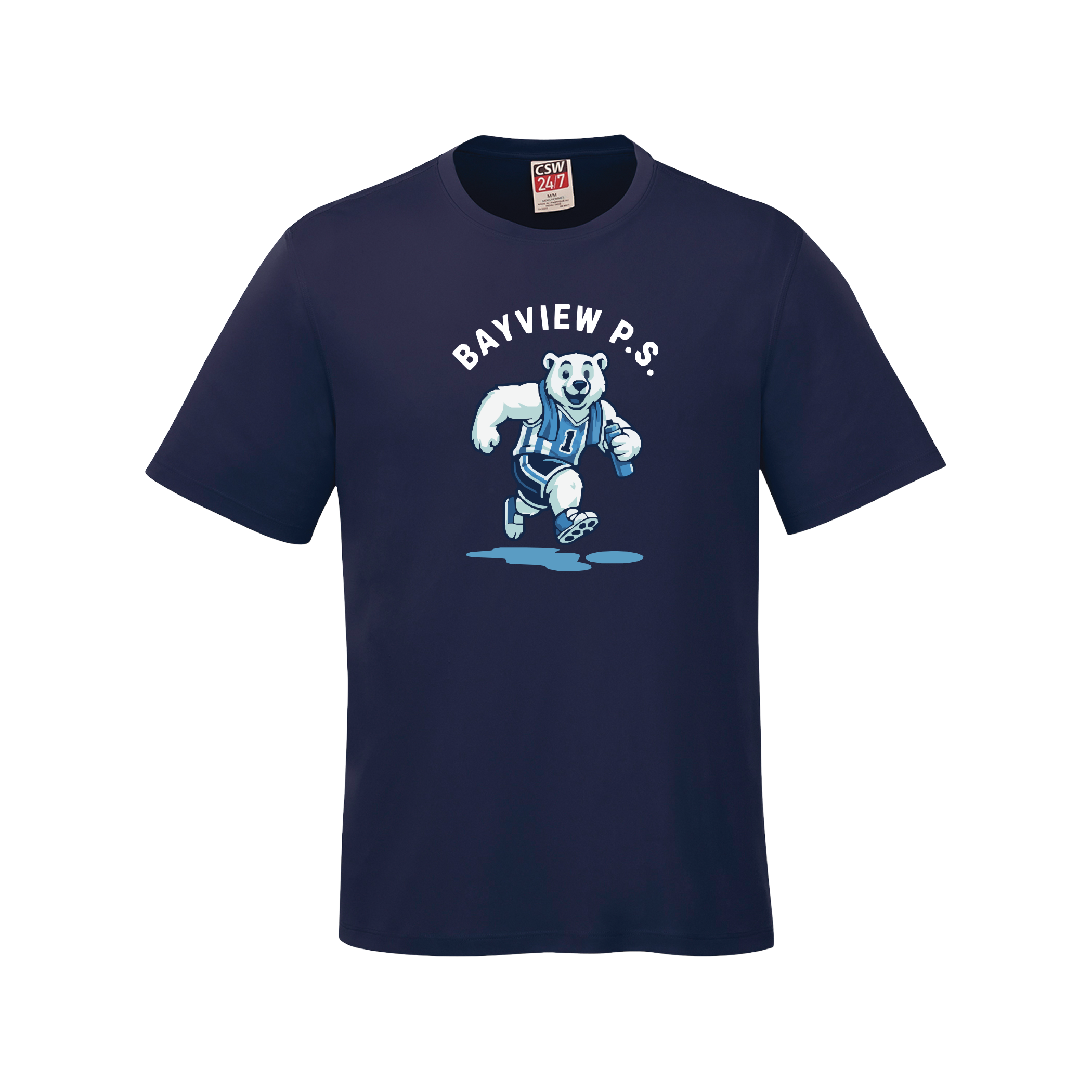 T-shirt en coton filé à anneaux pour jeunes