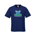 T-shirt adulte en coton filé à l'anneau - Royal