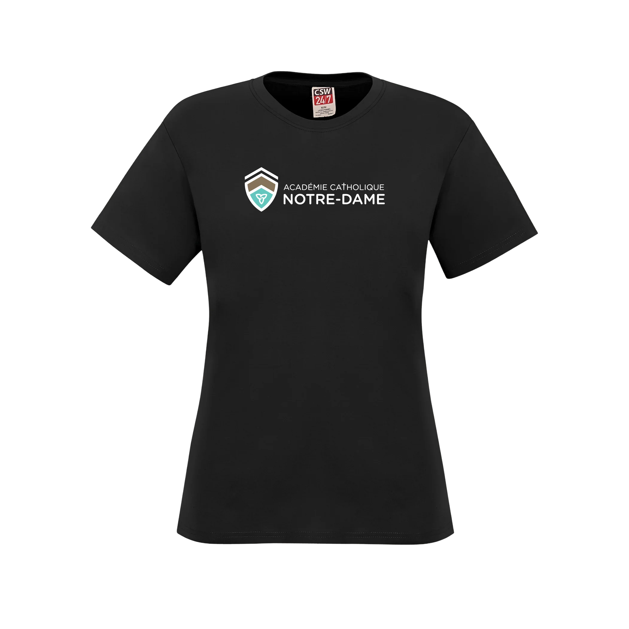 T-shirt femme en coton filé à l'anneau