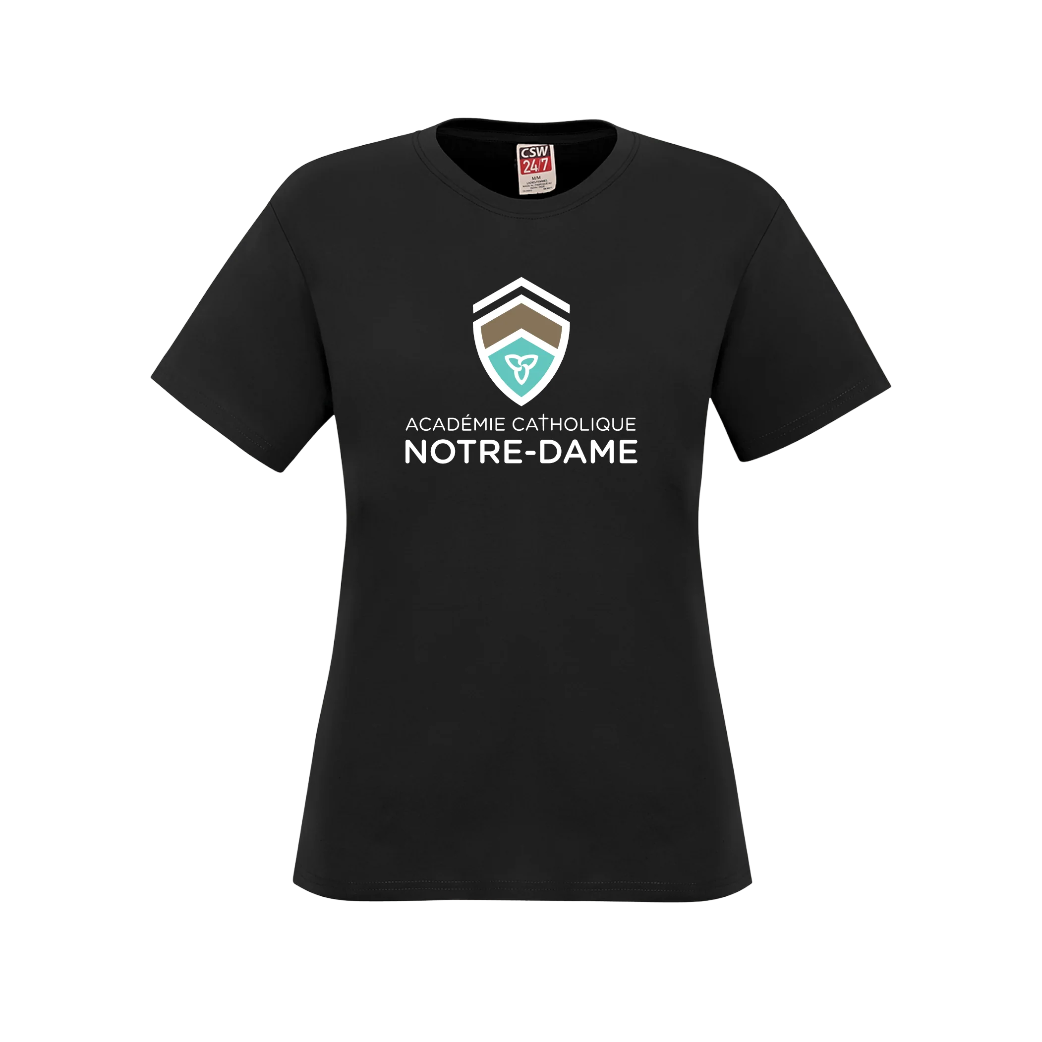T-shirt femme en coton filé à l'anneau