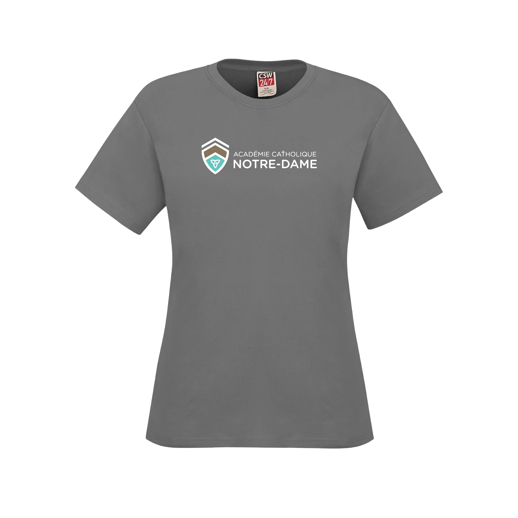 T-shirt femme en coton filé à l'anneau