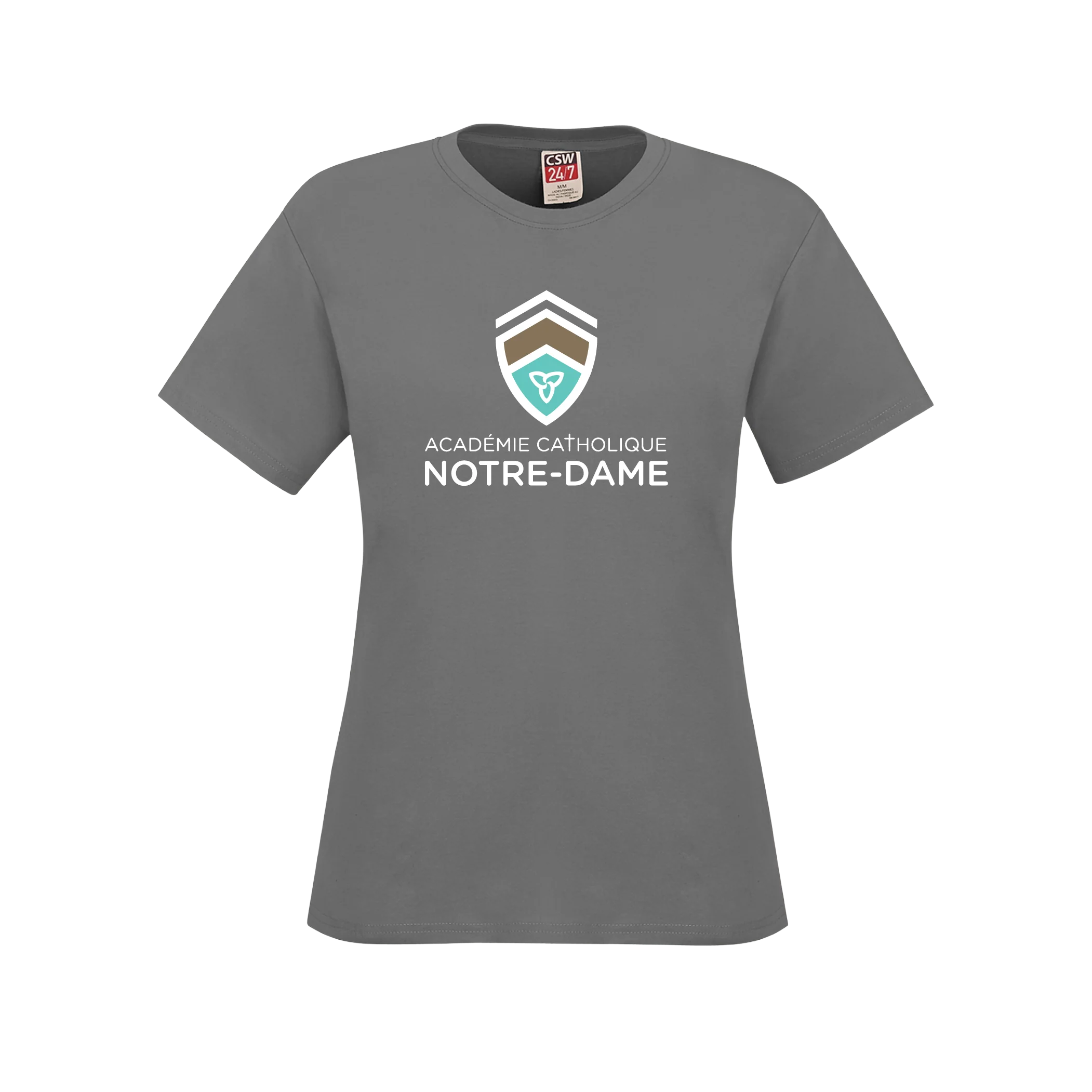 T-shirt femme en coton filé à l'anneau