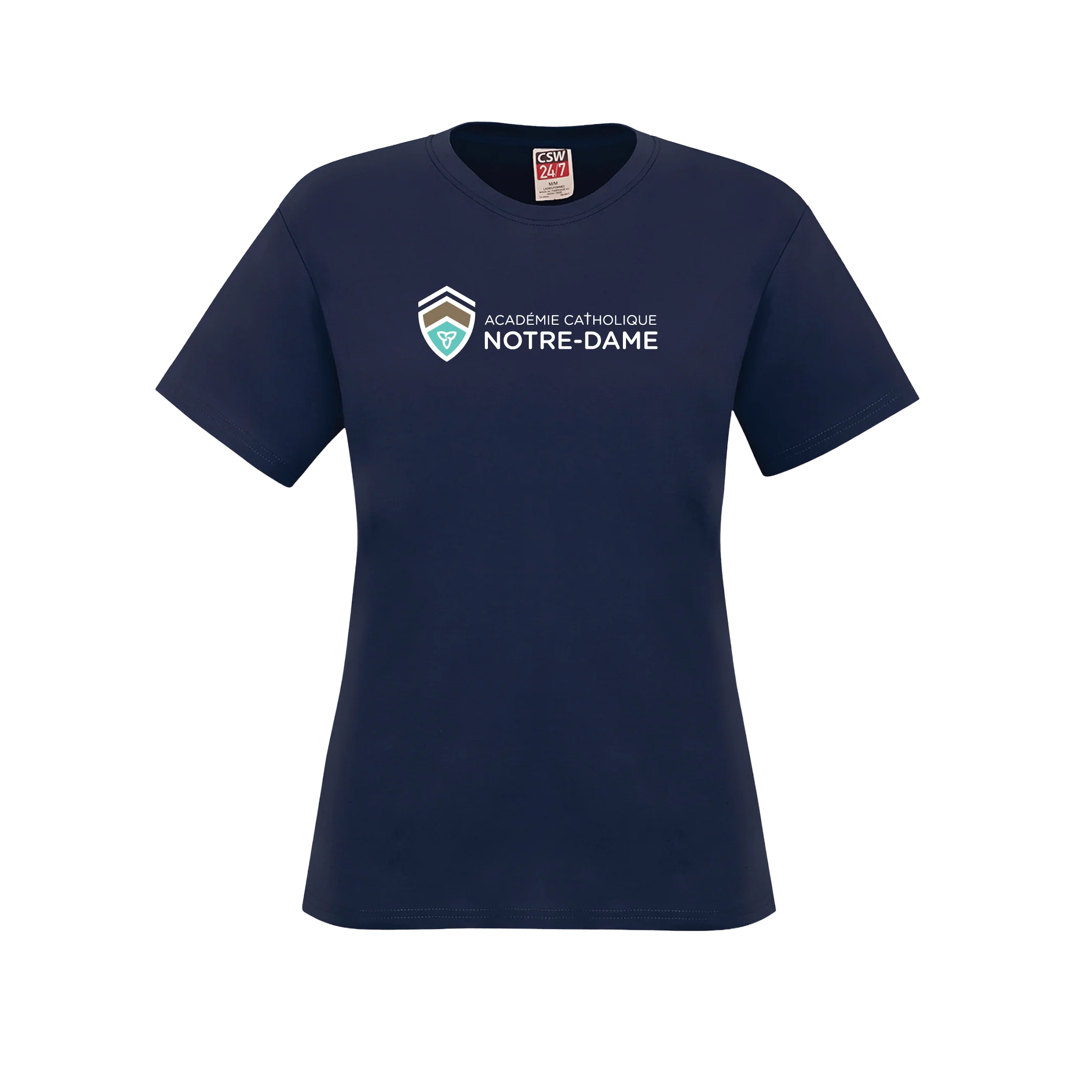 T-shirt femme en coton filé à l'anneau