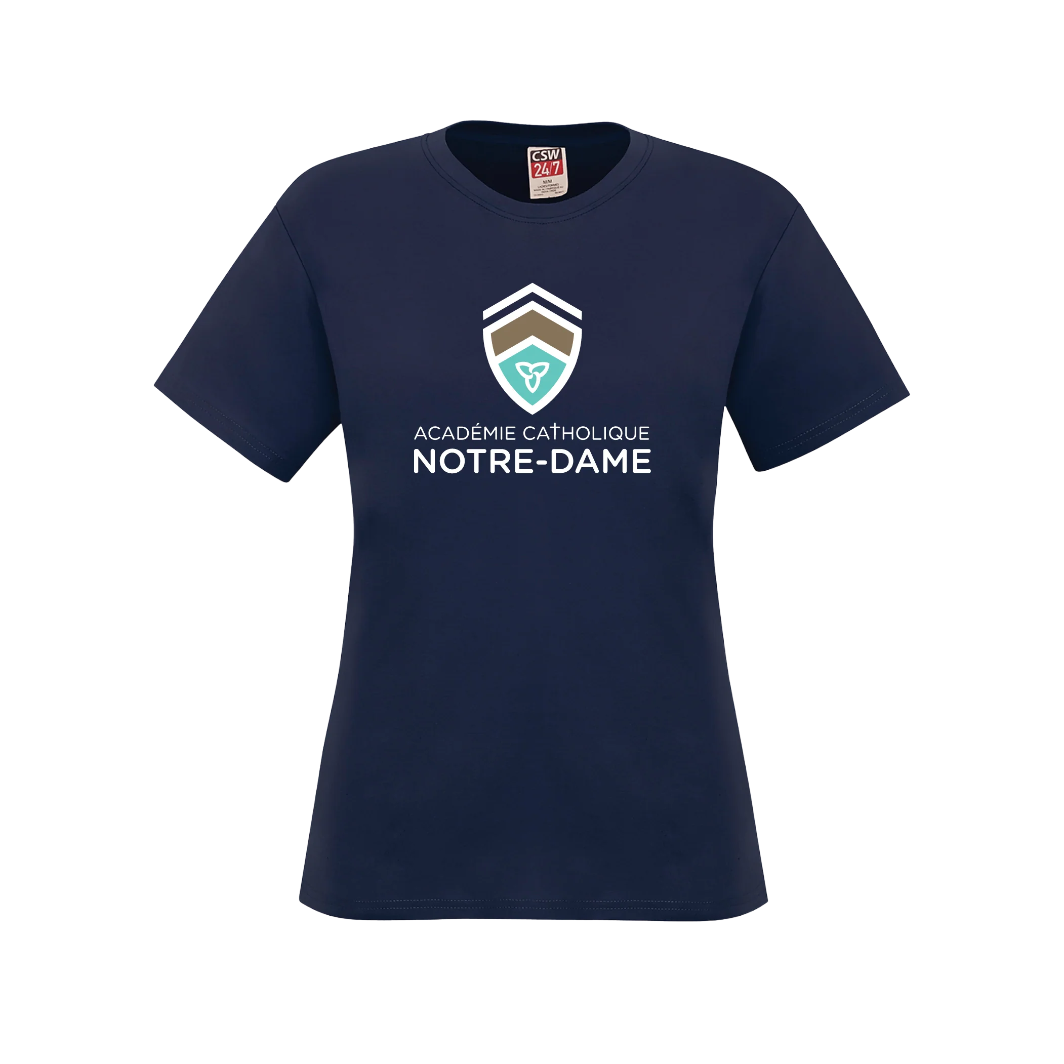 T-shirt femme en coton filé à l'anneau