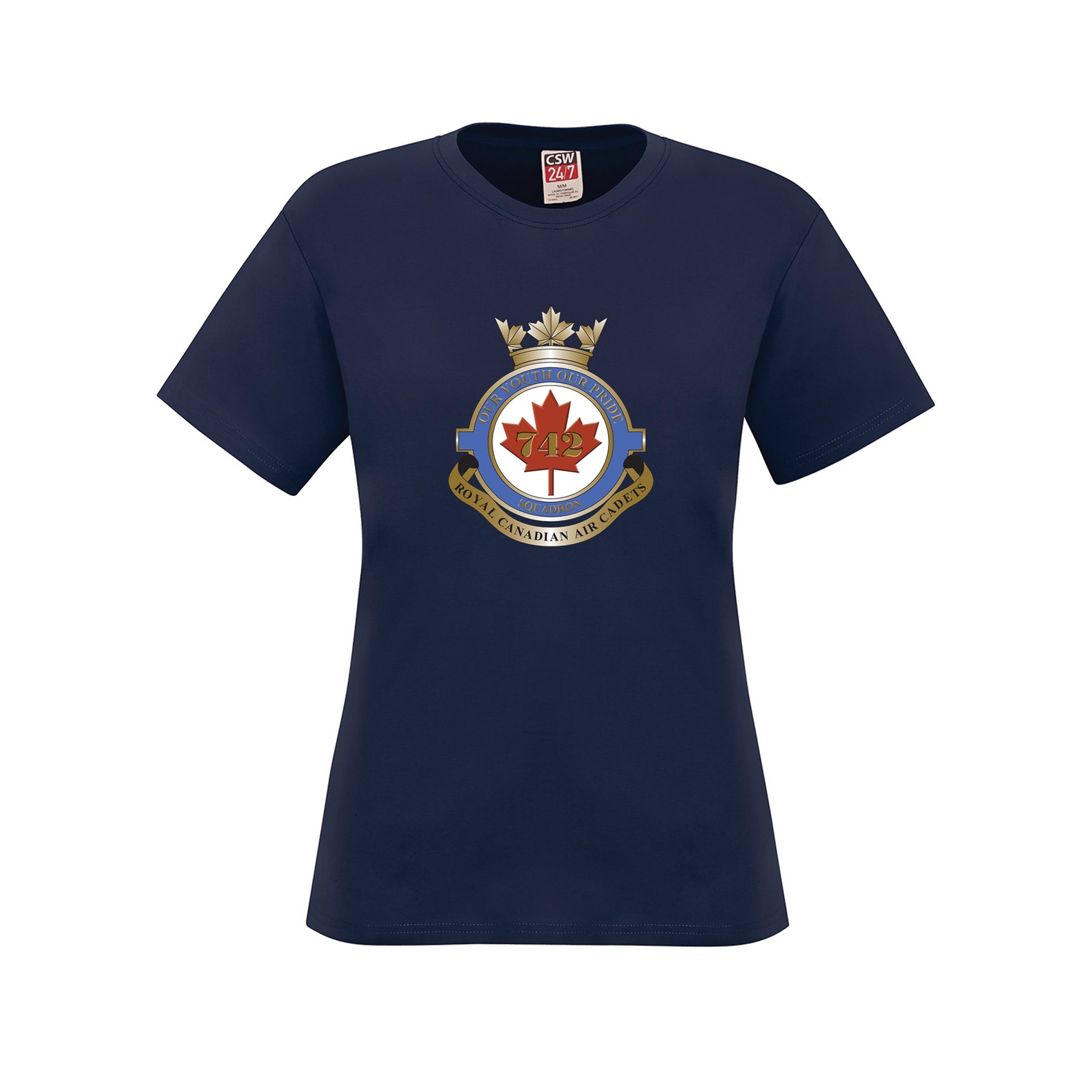 T-shirt femme en coton filé à l'anneau