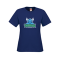 T-shirt femme en coton filé à l'anneau - Bleu roi