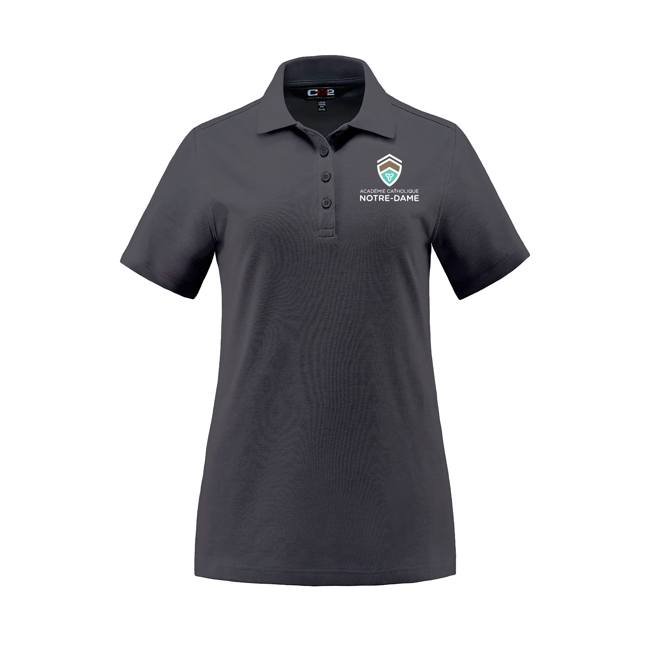 Polo piqué en coton/polyester/élasthanne pour femme