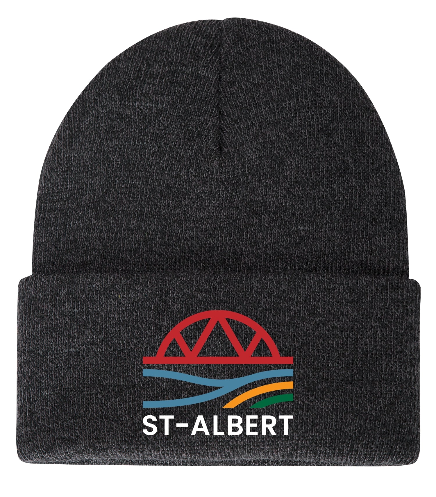 embroidered knit toque