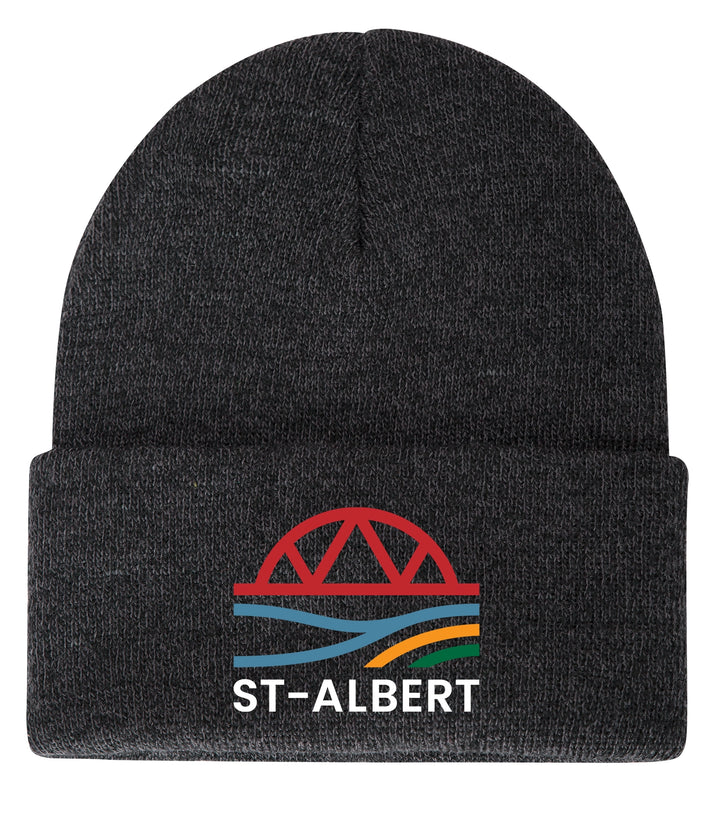 embroidered knit toque
