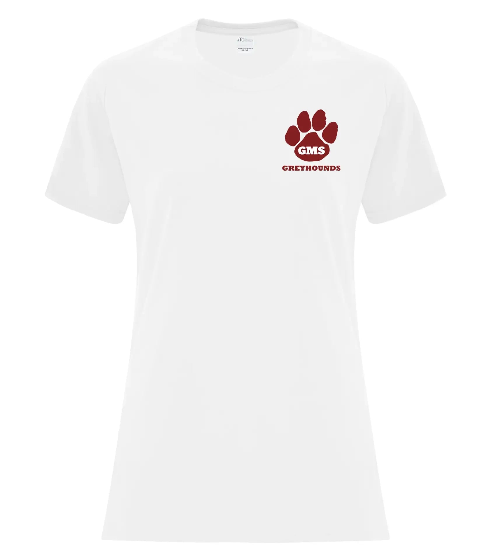 LADIES' COTTON TEE - LEFT CHEST LOGO