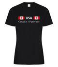 Unisex Ring Spun Cotton T-shirt | USA: Canada’s 11th Province Collection