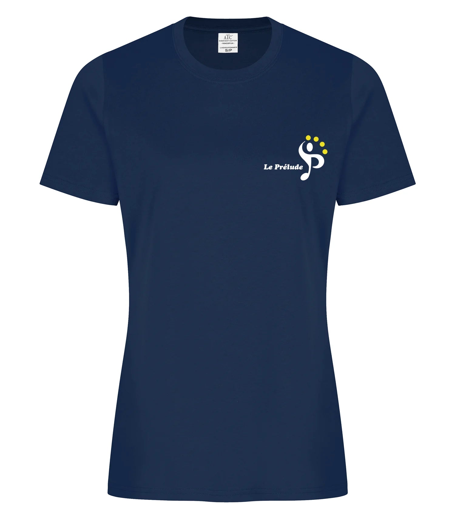 T-shirt en coton filé à l'anneau pour femmes