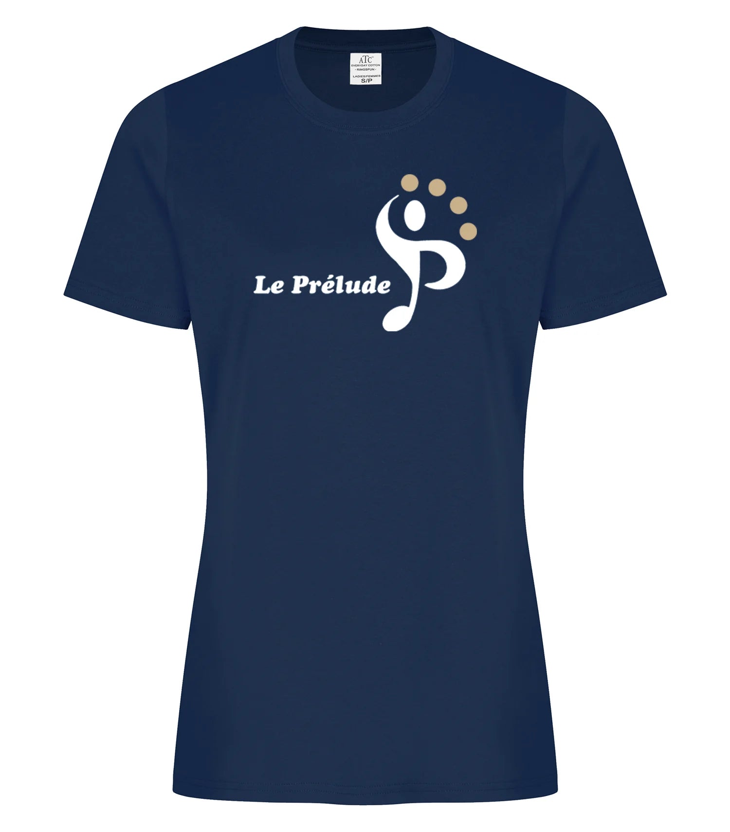 T-shirt en coton filé à l'anneau pour femmes