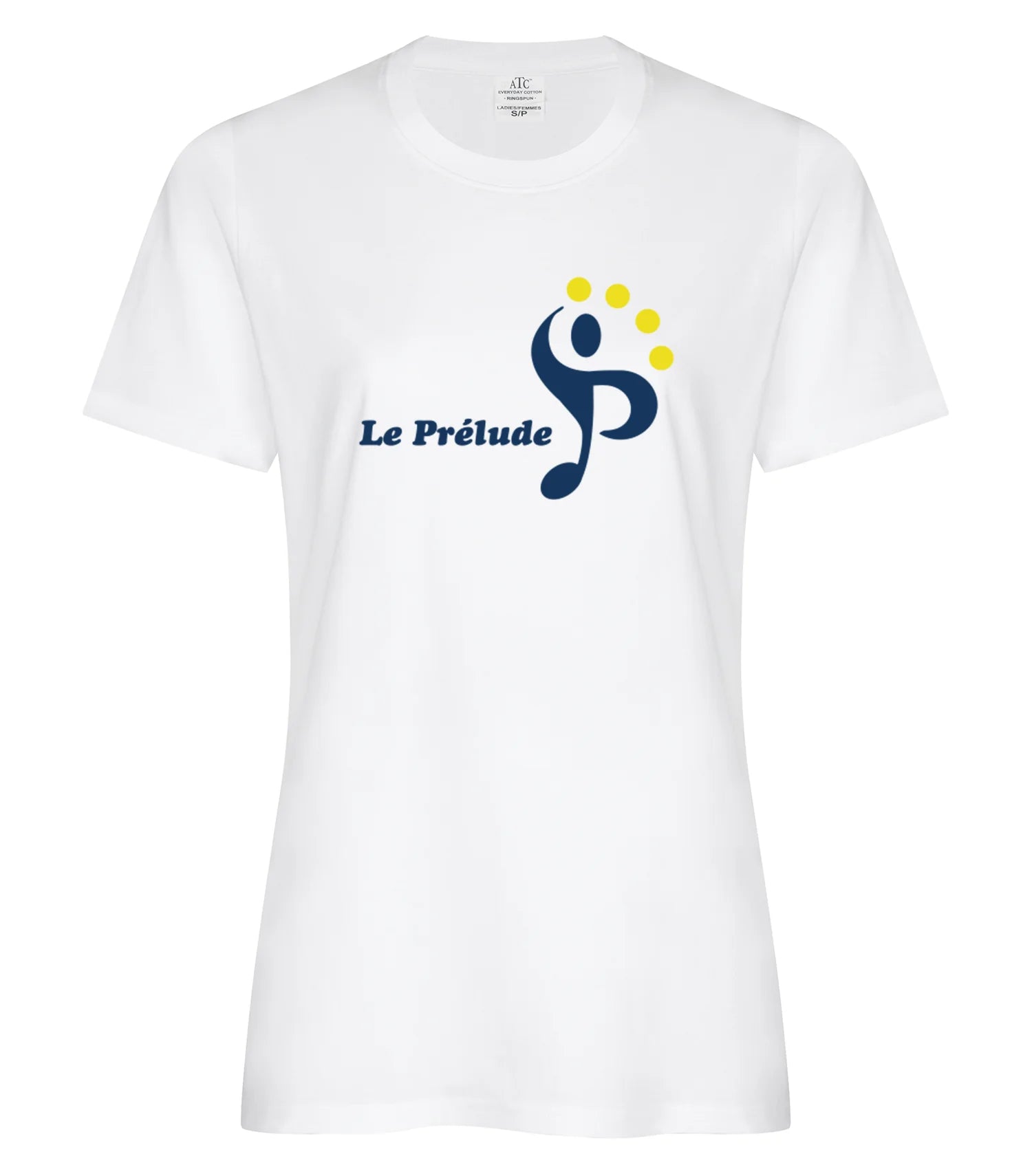 T-shirt en coton filé à l'anneau pour femmes