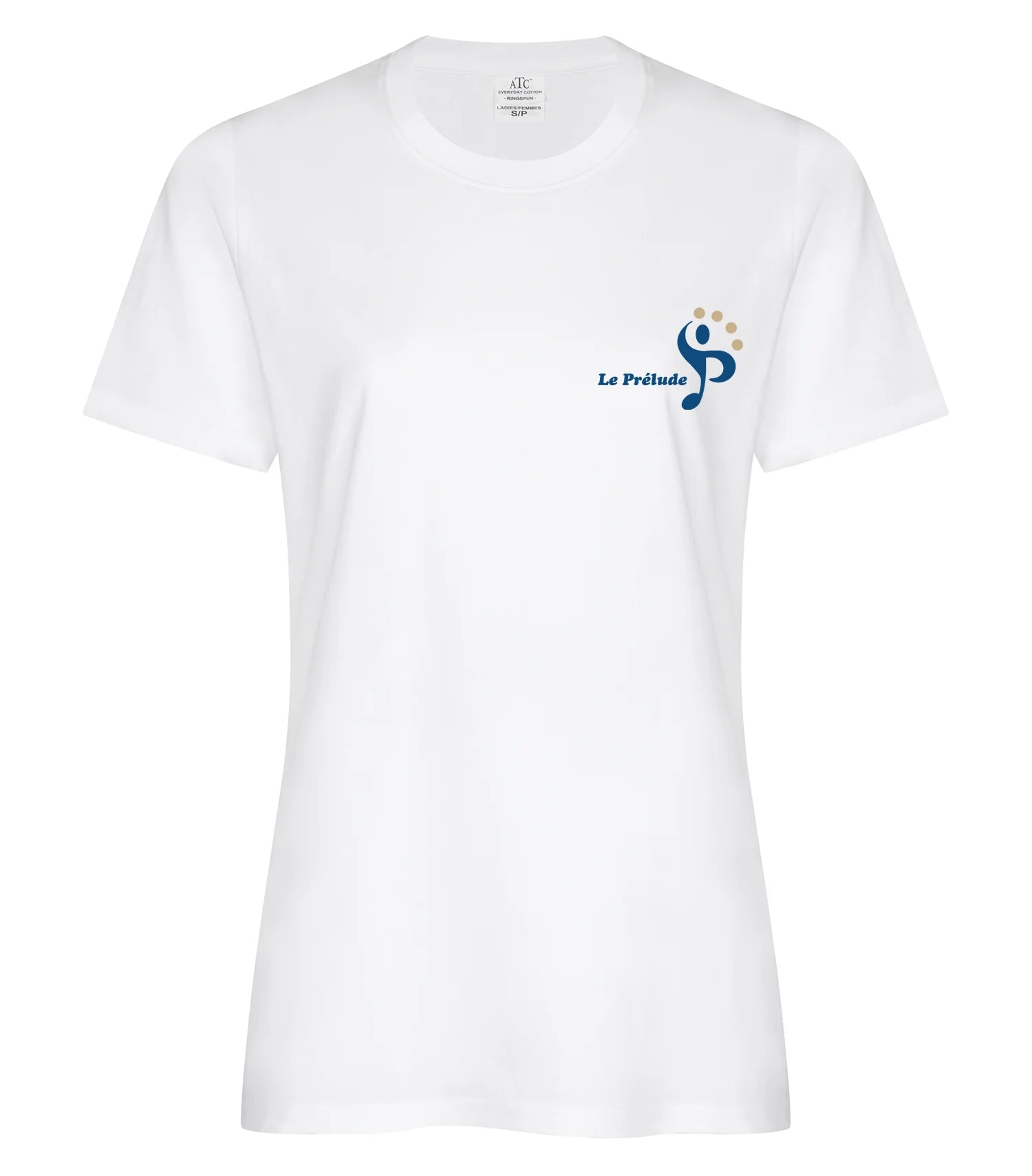 T-shirt en coton filé à l'anneau pour femmes