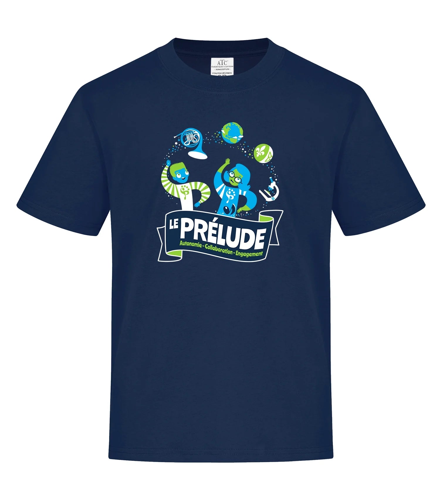 T-shirt enfant en coton filé à l'anneau