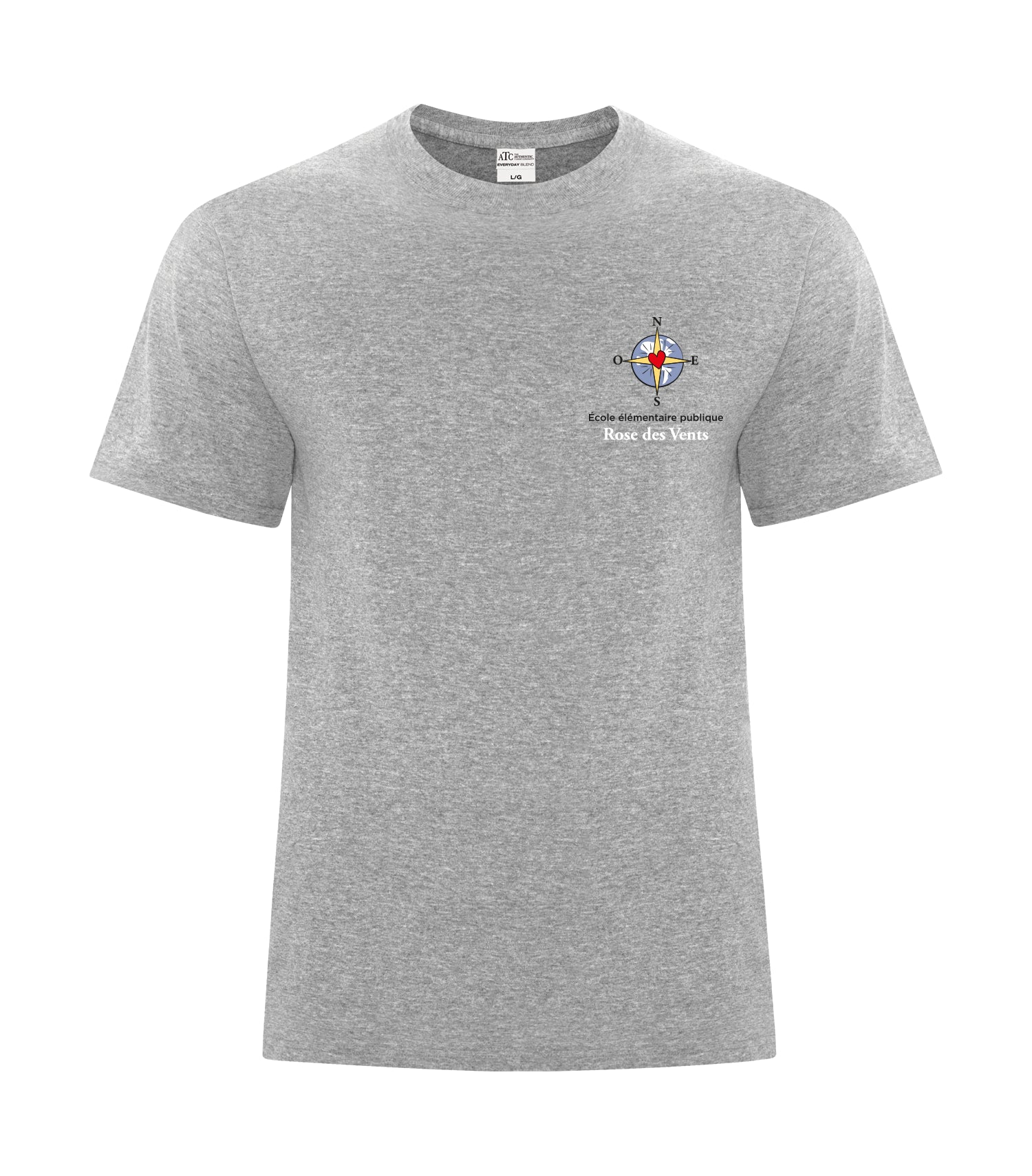 T-shirt unisexe en coton filé à l&