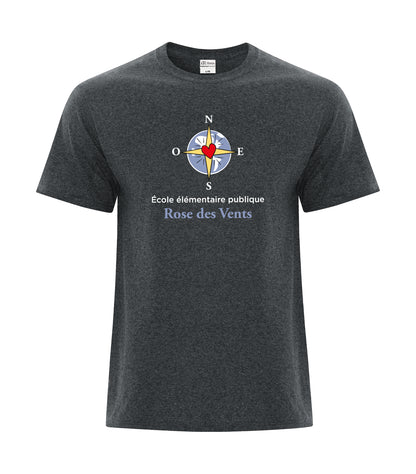 T-shirt unisexe en coton mélangé