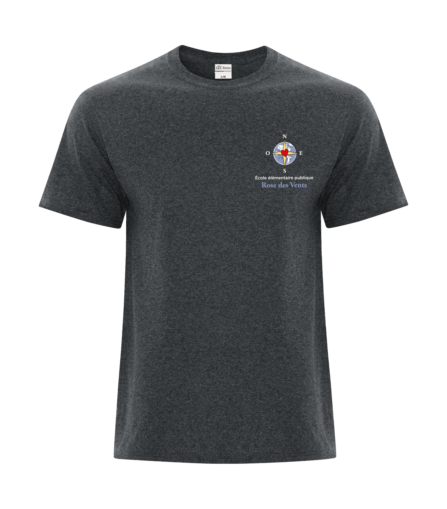T-shirt unisexe en coton mélangé