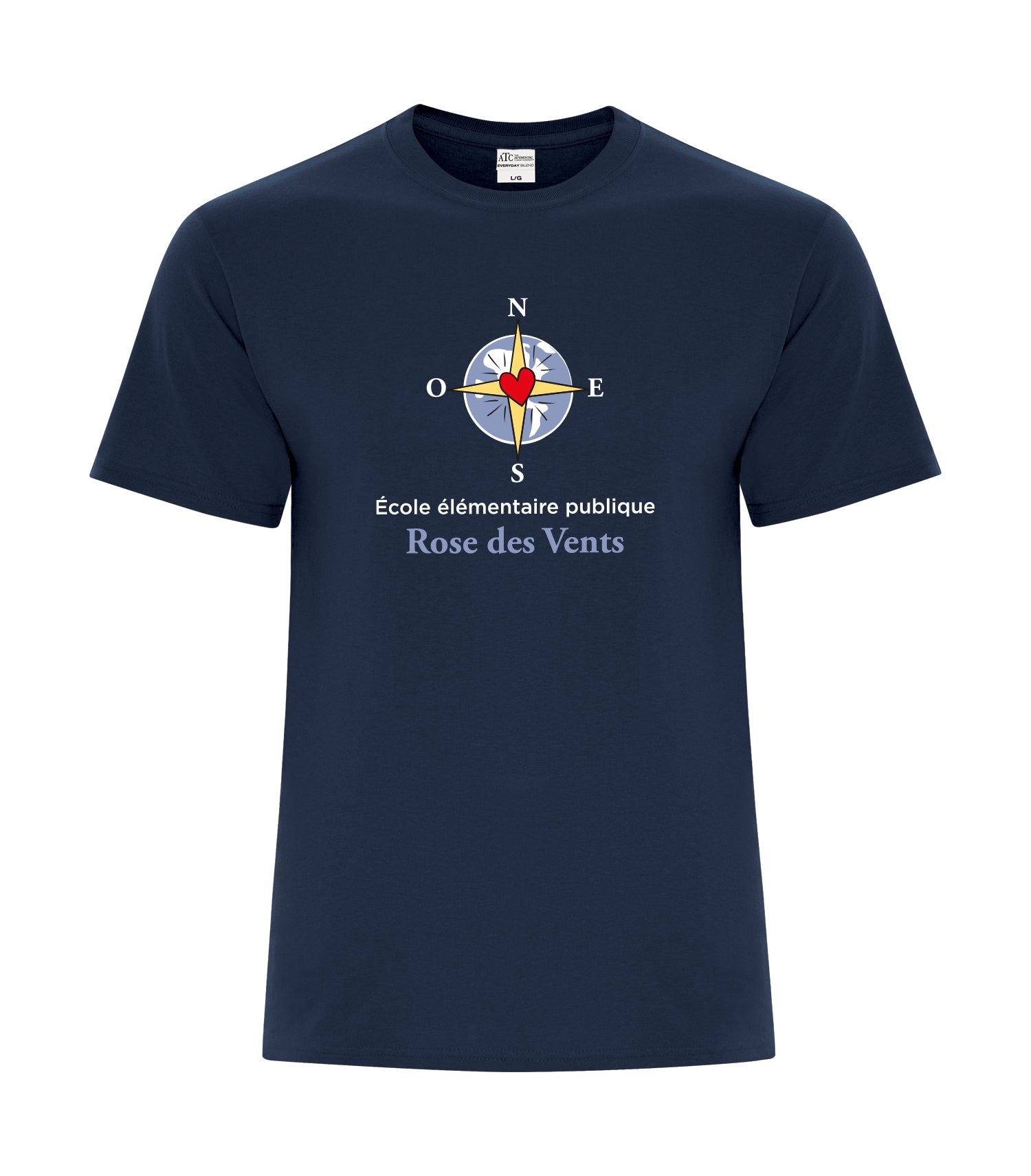 T-shirt unisexe en coton mélangé