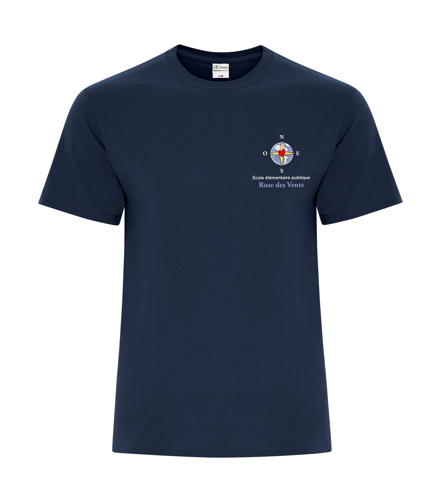 T-shirt unisexe en coton mélangé