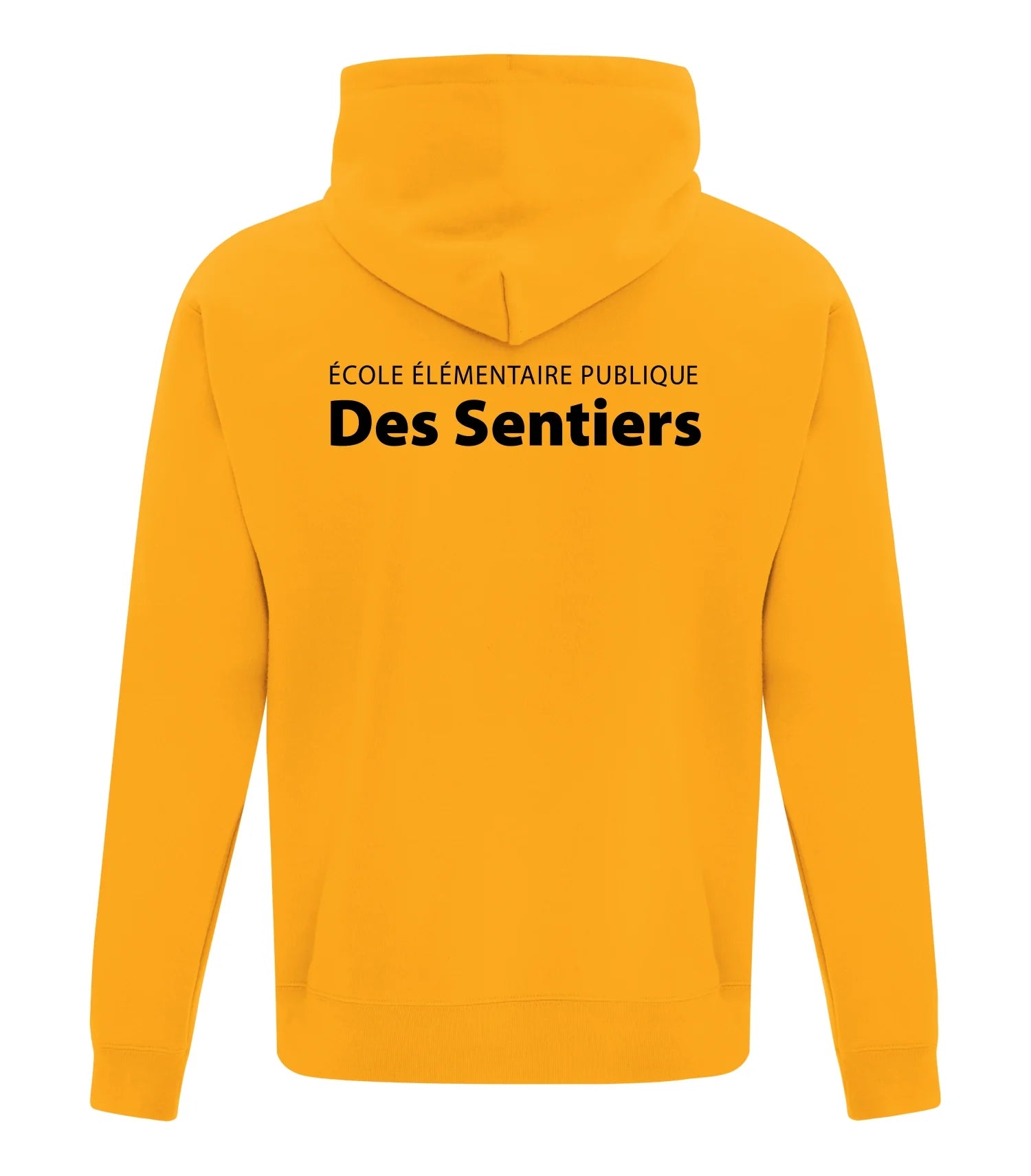 FLEECE YOUTH HOODED SWEATSHIRT - SPLIT FRONT/BACK LOGO