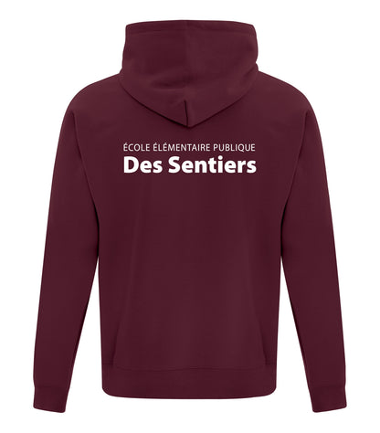 DES - SWEAT-SHIRT À CAPUCHE EN POLAIRE ATC EVERYDAY - LOGO SÉPARÉ AVANT/ARRIÈRE