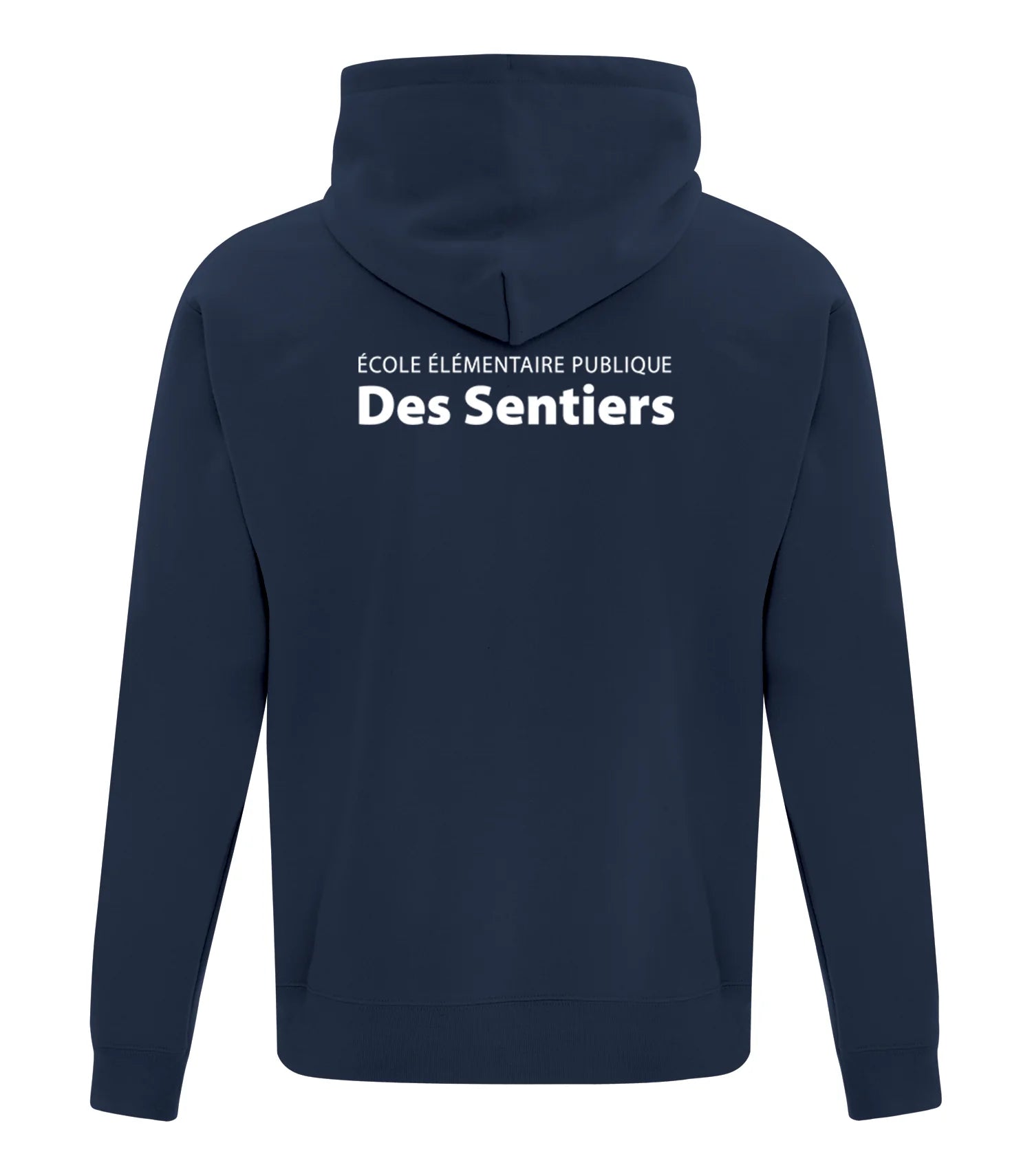 FLEECE HOODED SWEATSHIRT - SPLIT FRONT/BACK LOGO