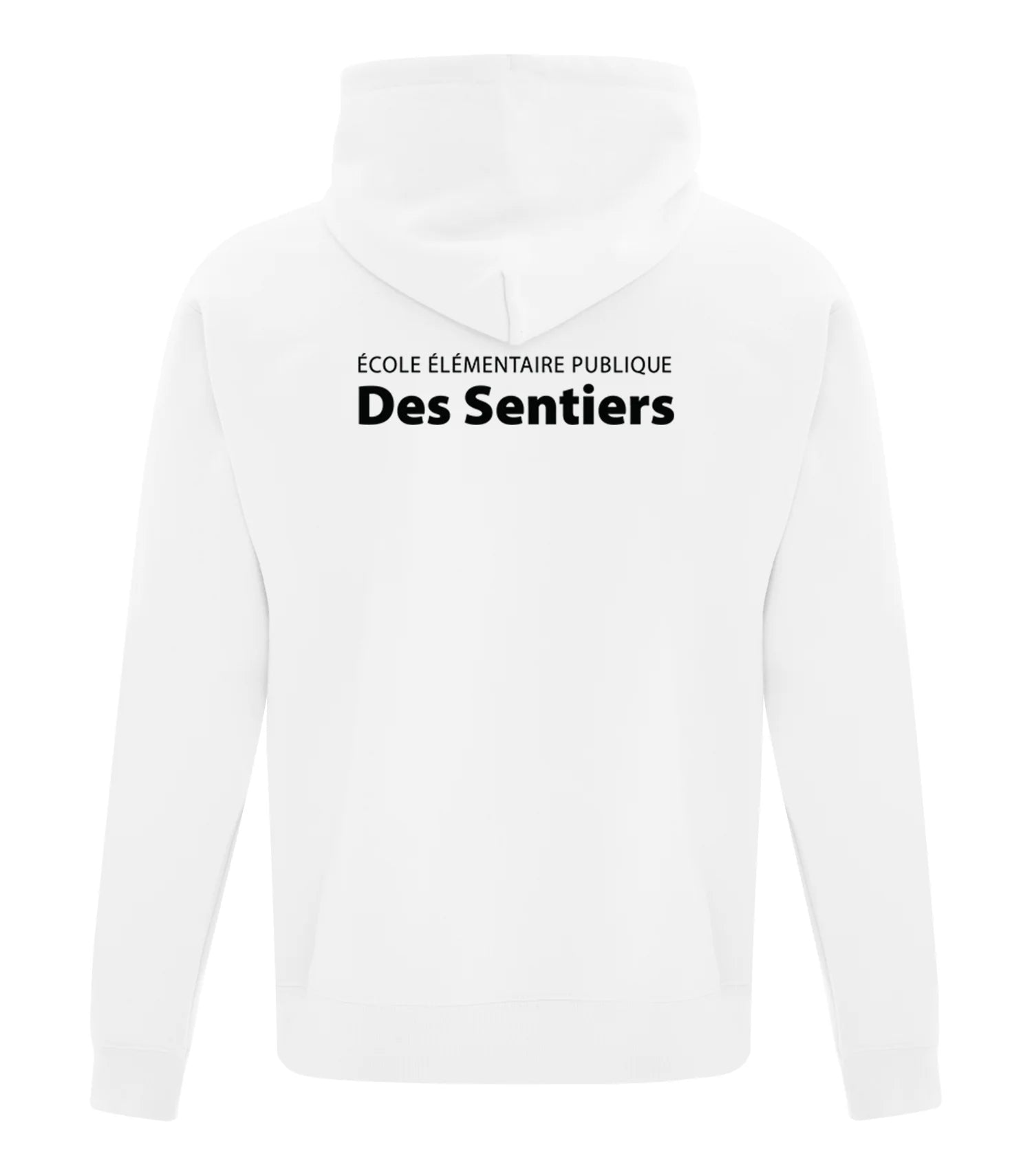 FLEECE YOUTH HOODED SWEATSHIRT - SPLIT FRONT/BACK LOGO