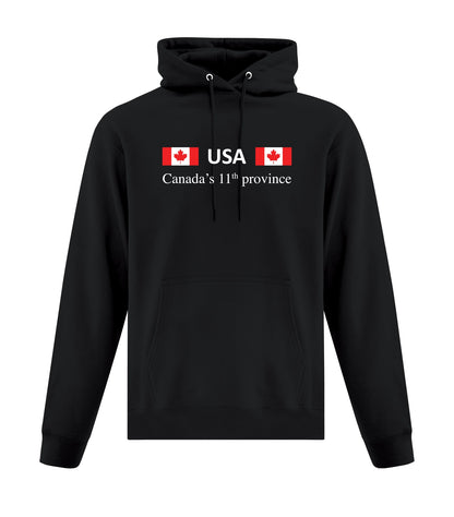 Unisex Pullover Hoodie | USA: Canada’s 11th Province Collection