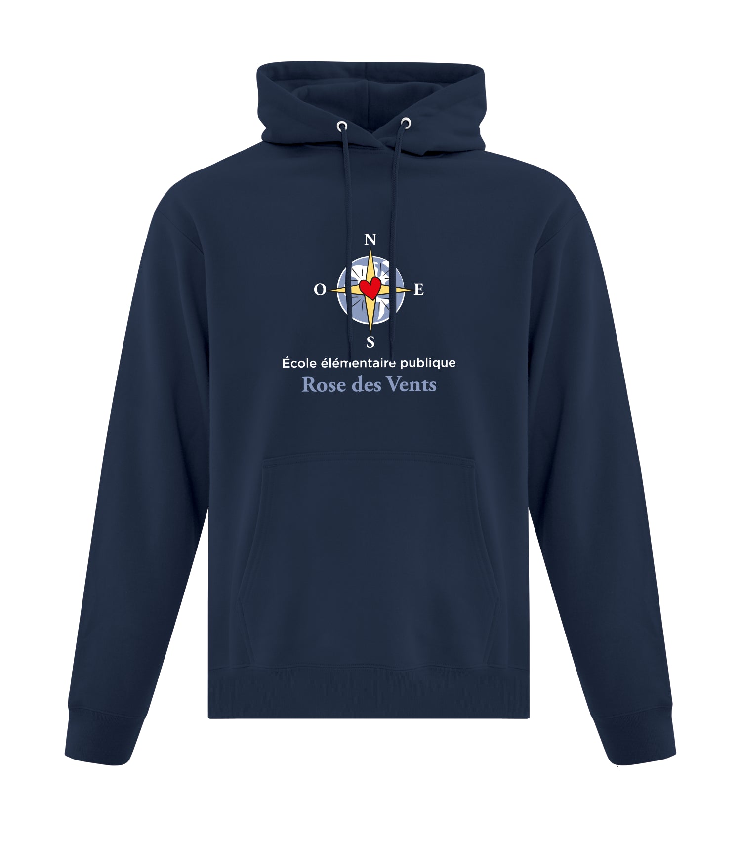Sweat à capuche unisexe en polaire 50/50