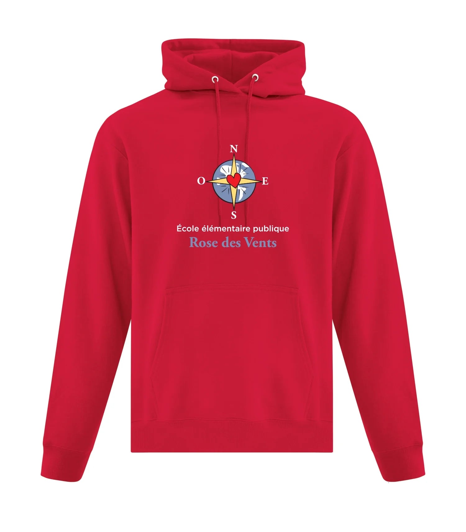 Unisex Polyester Fleece Hooded Sweatshirt