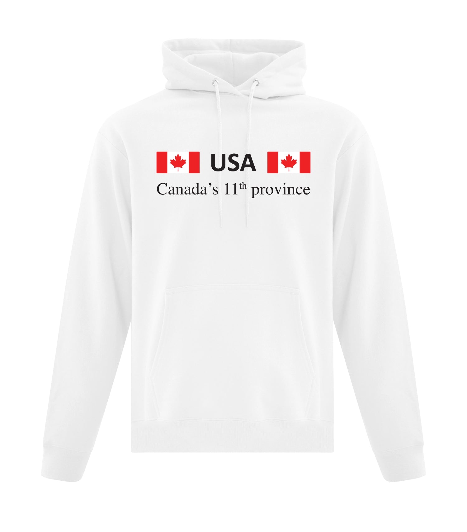 Unisex Pullover Hoodie | USA: Canada’s 11th Province Collection