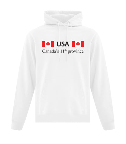 Unisex Pullover Hoodie | USA: Canada’s 11th Province Collection