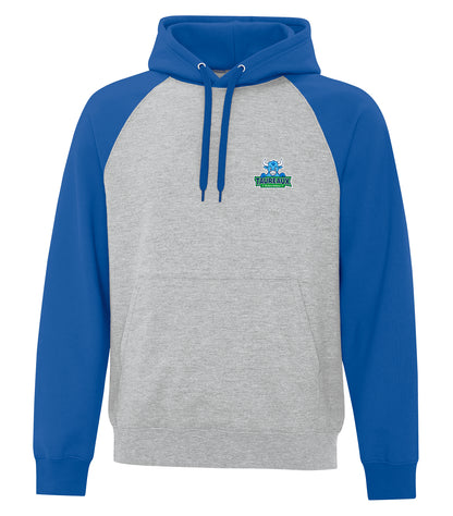 FLEECE TWO TONE HOODED SWEATSHIRT - ELEMENTARY SCHOOL